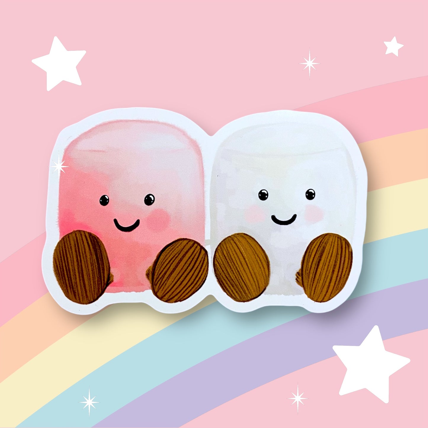 Jellycat inspired marshmallow vinyl sticker