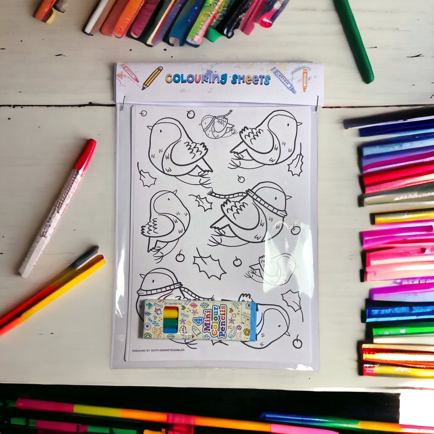 Colouring sheets