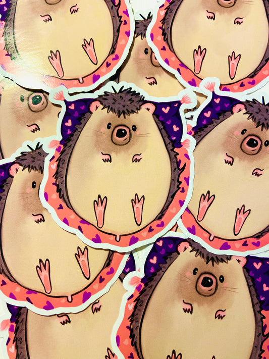 Hedgehog Vinyl Stickers