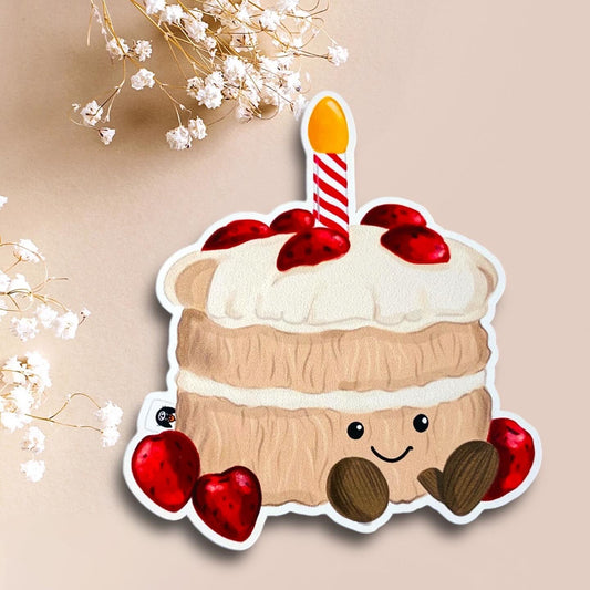 Vinyl Birthday cake Jellycat sticker
