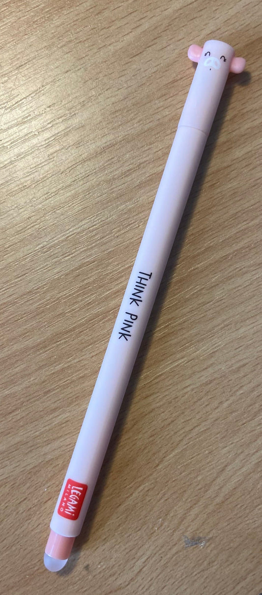 Legami Pink  Refillable Erasable Pen