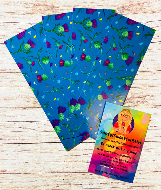 Thistle bookmarks